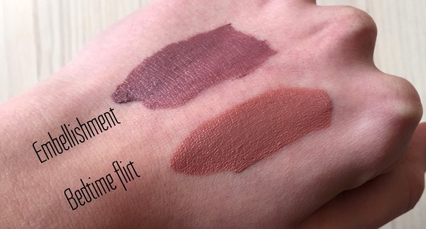 nyx lingerie swatchs