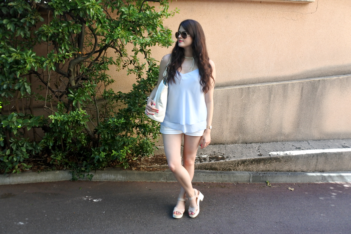 look bleu et blanc tendance clémence blog mode toulouse