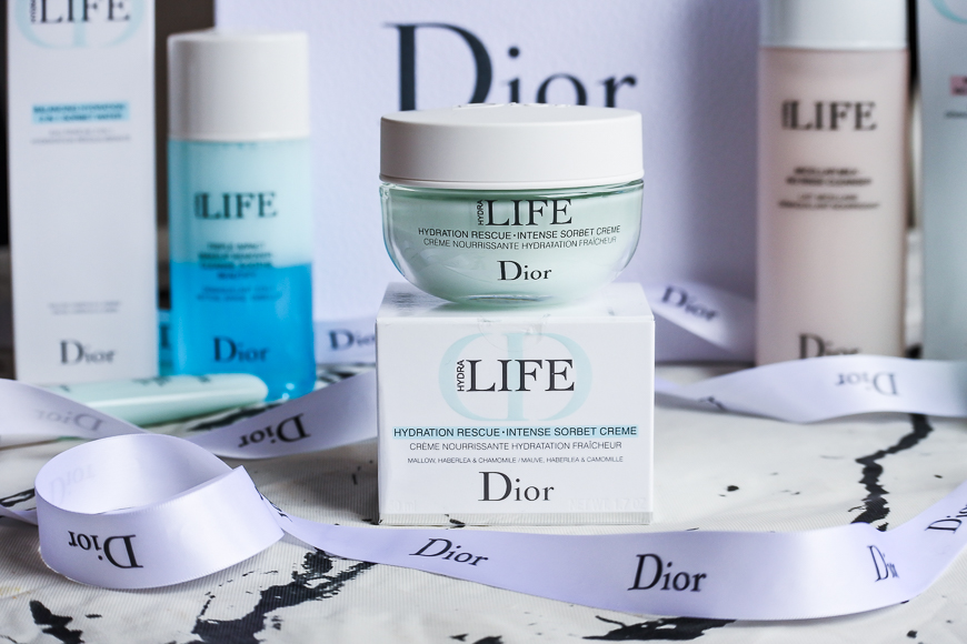 La gamme hydratation sorbet Hydra Life de Dior
