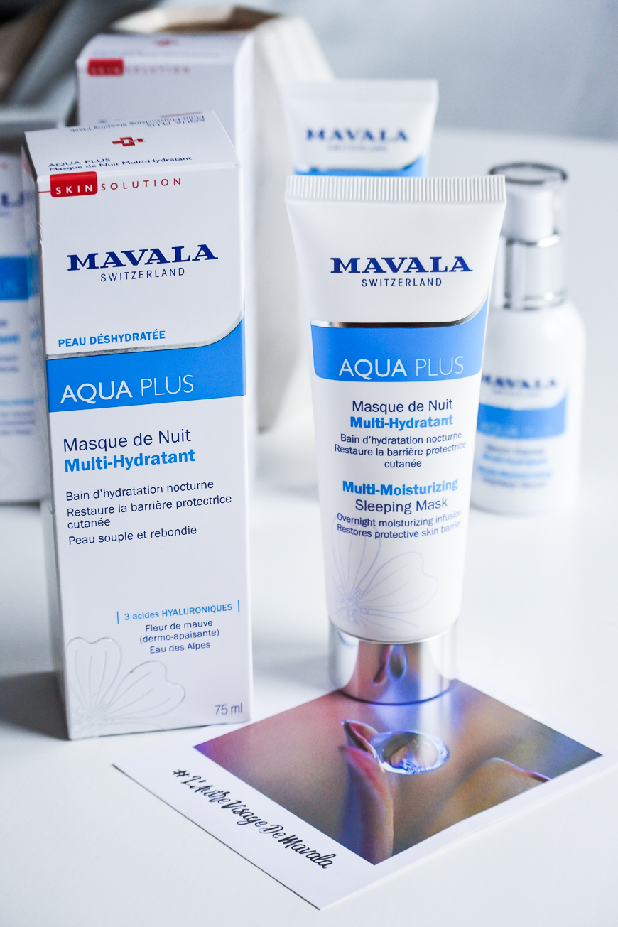 La gamme de soins Aqua Plus de Mavala