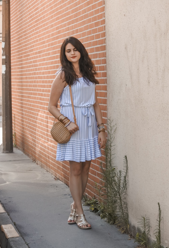 Robe courte col rond | Marinière femme | La Marinière Française